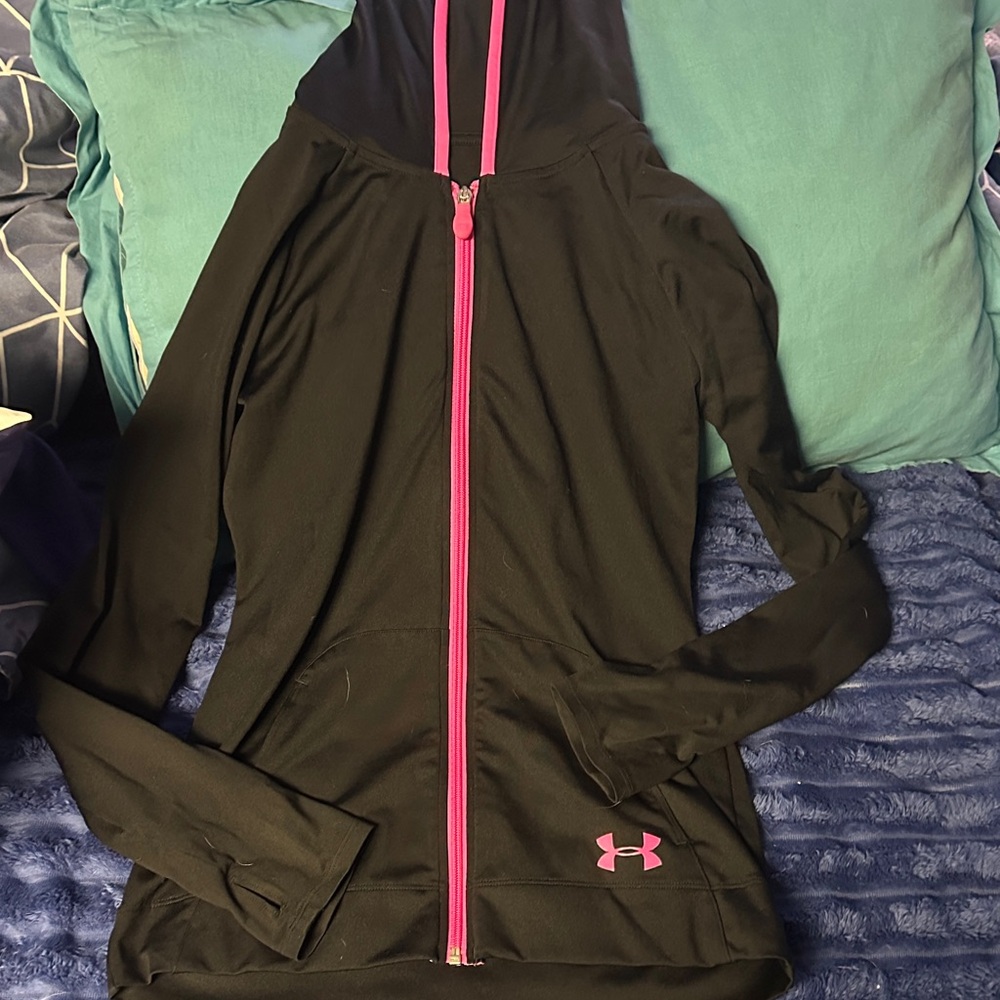 Under Armour Black Jacket with Pink Details